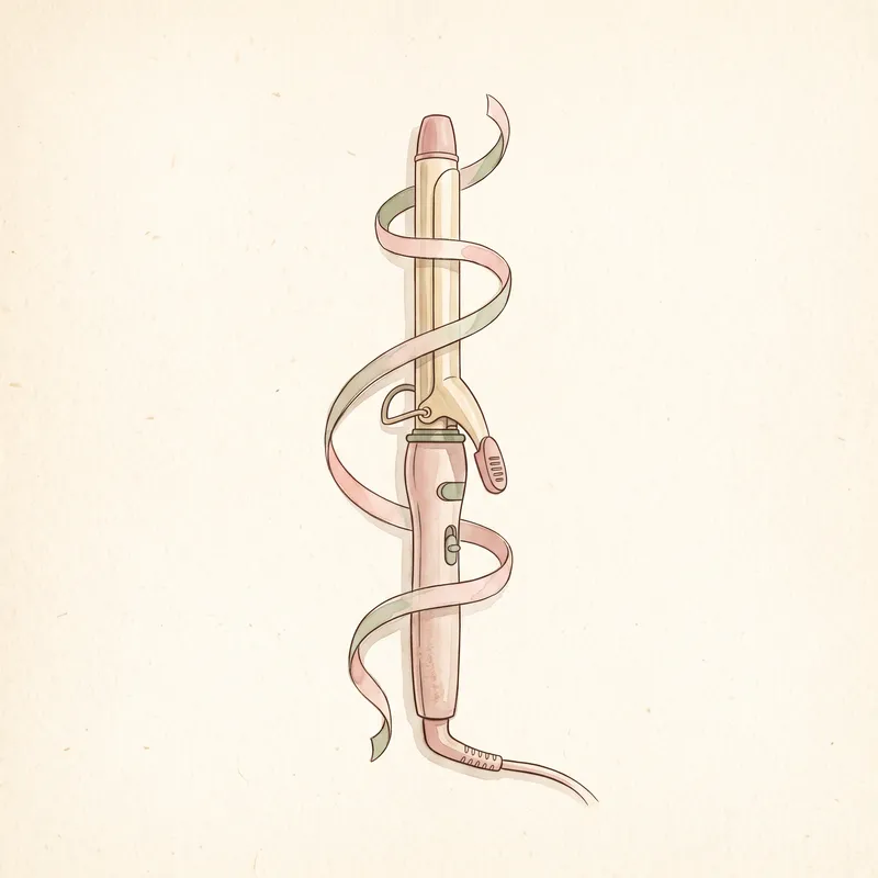 Illustration of a product like ghd Curve Creative Curl Wand