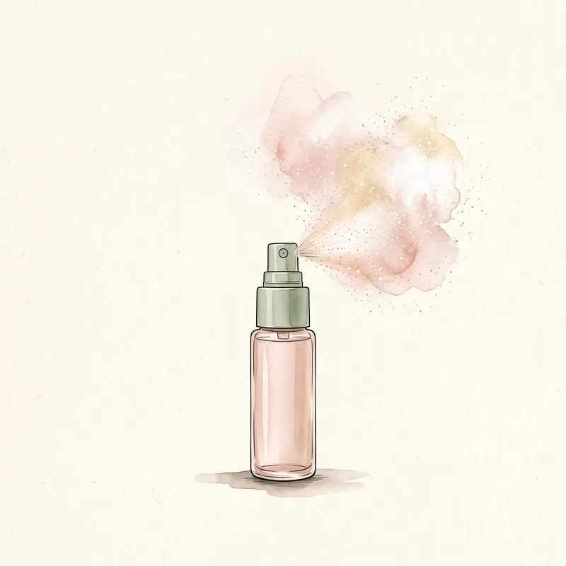 Illustration of a product like Charlotte Tilbury Airbrush Flawless Setting Spray